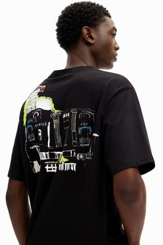Illustrated T-shirt - BLACK - S - Desigual - Modalova