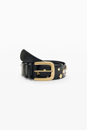 Leather Belt With Appliqués - 85 - Desigual - Modalova