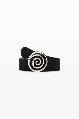 Leather belt with geometric buckle - 85 - Desigual - Modalova