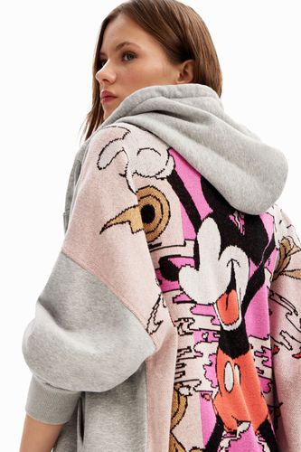 Oversize jacquard Mickey Mouse hoodie - - M - Desigual - Modalova