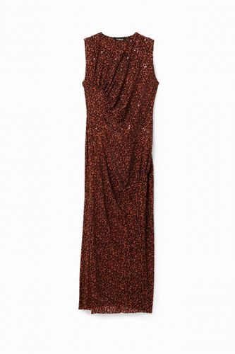 Devoré sequin dress - BROWN - L - Desigual - Modalova