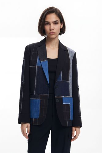 Combined patchwork blazer - S - Desigual - Modalova