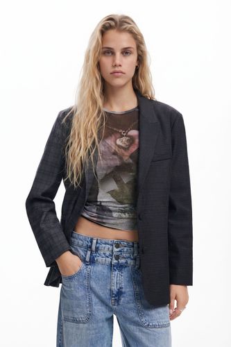 Asymmetric blazer - BLACK - S - Desigual - Modalova