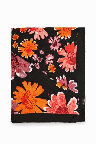 Rectangular floral foulard - U - Desigual - Modalova