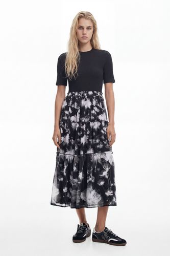 Vestido midi combinado - BLACK - M - Desigual - Modalova