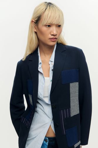Patchwork blazer - BLUE - S - Desigual - Modalova