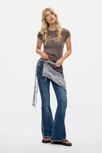 Printed Triangular Scarf - U - Desigual - Modalova