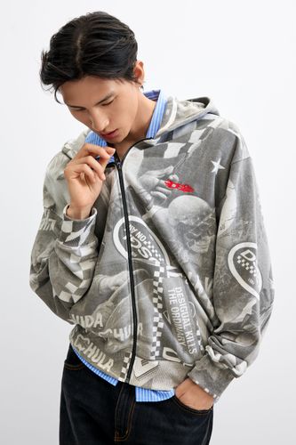 Sudadera estampada - BLACK - M - Desigual - Modalova
