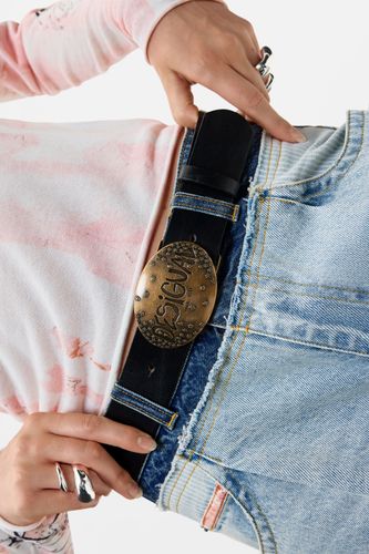 Cinturón Piel Hebilla Logo - 85 - Desigual - Modalova