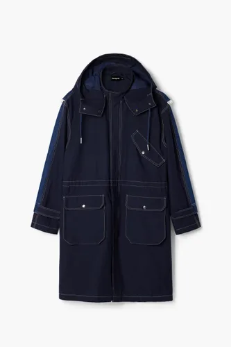 Denim parka - BLUE - L - Desigual - Modalova