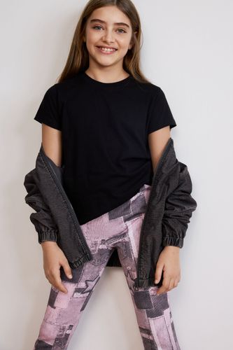 Patchwork printed leggings - 5/6 - Desigual - Modalova
