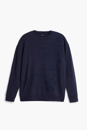 Sudadera Estampada - BLUE - L - Desigual - Modalova
