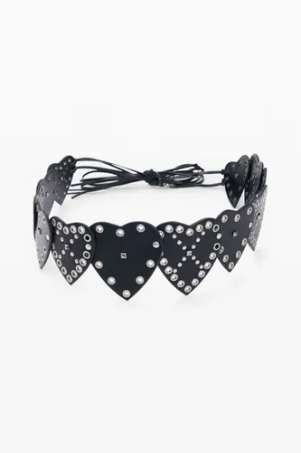 Studded belt with hearts - U - Desigual - Modalova