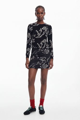 Falda mini lettering - BLACK - S - Desigual - Modalova