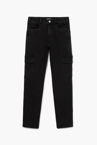 Vaqueros rectos cargo - BLACK - 42 - Desigual - Modalova