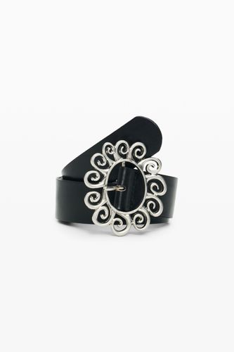 Leather Belt Sun - BLACK - 85 - Desigual - Modalova