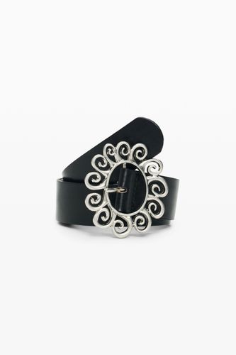 Leather Belt Sun - BLACK - 95 - Desigual - Modalova