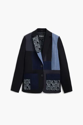 Patchwork blazer - BLACK - M - Desigual - Modalova