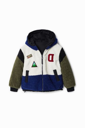 Oversize reversible fleece jacket - 5/6 - Desigual - Modalova