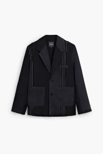 Patchwork blazer - BLACK - XL - Desigual - Modalova