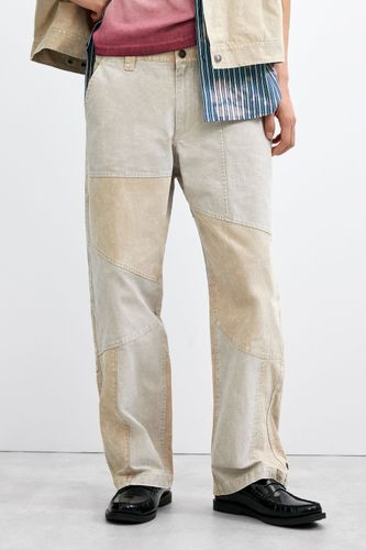 Patchwork pants - BROWN - 38 - Desigual - Modalova