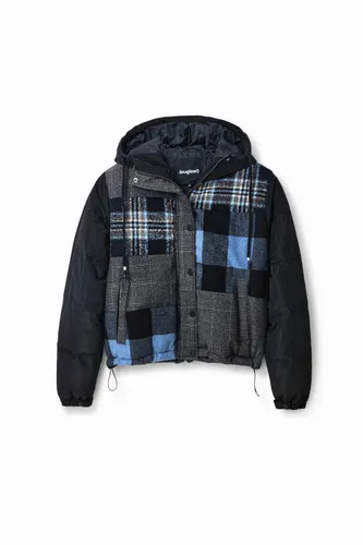 Short padded patchwork jacket - XS - Desigual - Modalova
