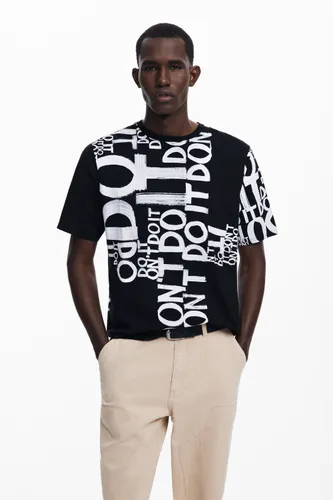 Camiseta estampado palabra - M - Desigual - Modalova