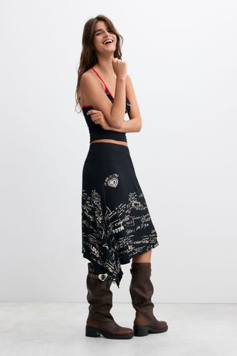 Falda misi asimétrica estampada - L - Desigual - Modalova