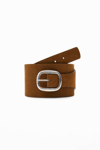 Split-leather belt - BROWN - 95 - Desigual - Modalova