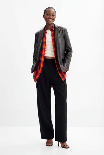 Blazer efecto piel - BLACK - M - Desigual - Modalova