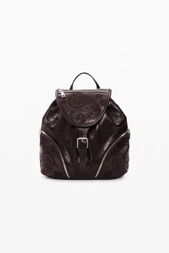 Small leather-effect backpack - U - Desigual - Modalova