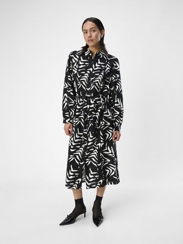 Printed Linen Shirt Dress - Object Collectors Item - Modalova