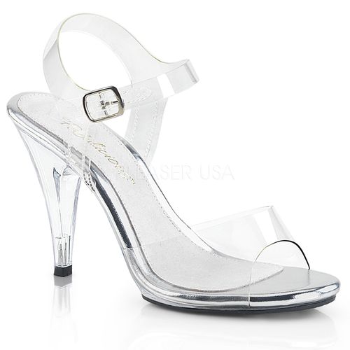 Nu-pieds transparents talon haut - Pointure : 42 - Pleaser - Modalova