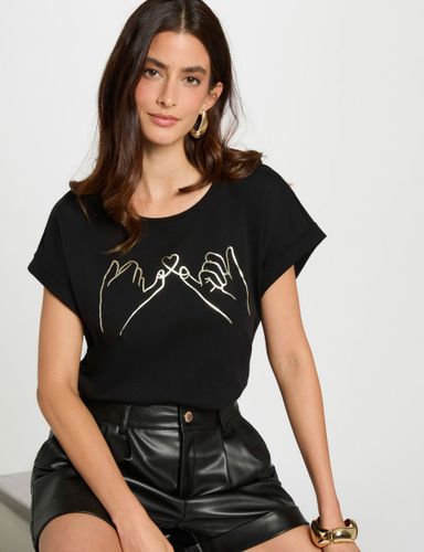 T-shirt court inscription - Morgan - Modalova