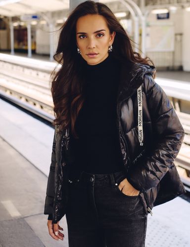 Doudoune courte brillante - Morgan - Modalova