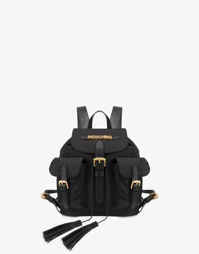 Backpack With Lettering Logo - Moschino - Modalova