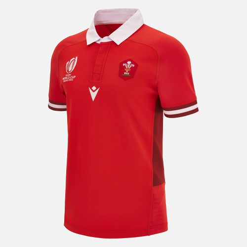 Rugby World Cup 2023 Welsh Rugby home slim fit match shirt - Macron - Modalova