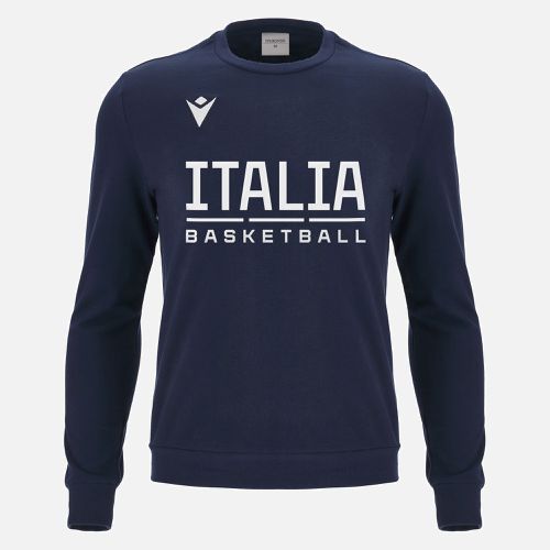 Italbasket 2024/25 adults' round-necked brushed sweatshirt - Macron - Modalova