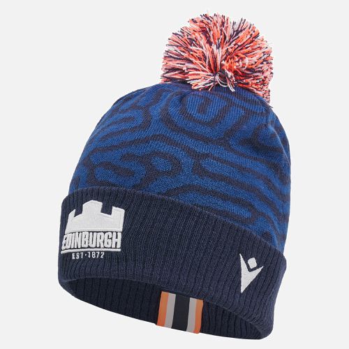 Edinburgh Rugby 2024/25 navy pom pom beanie - Macron - Modalova