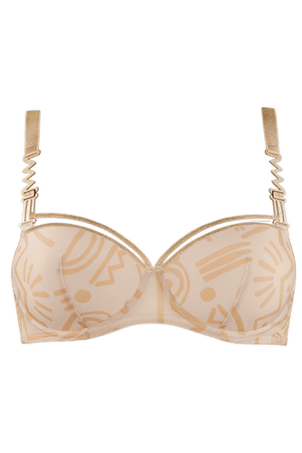 Golden karo plunge balcony bra | wired padded - Marlies Dekkers - Modalova