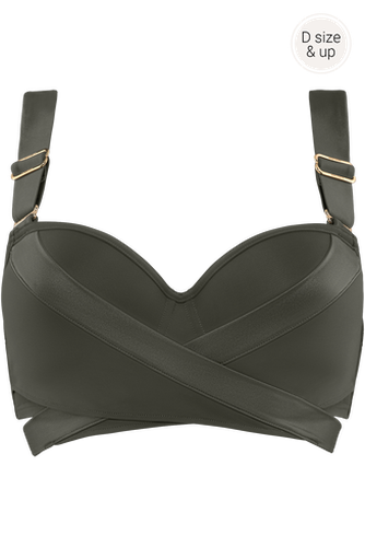 Cache coeur plunge balcony bikini top | wired padded - Marlies Dekkers - Modalova