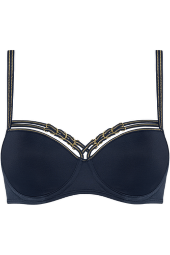 Manjira plunge balcony bra | wired padded and gold - Marlies Dekkers - Modalova