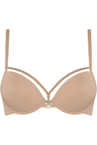 Space odyssey push up bra | wired padded sand and golden lurex - Marlies Dekkers - Modalova