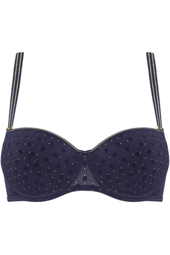 Petit point balcony bra | wired padded and gold - Marlies Dekkers - Modalova