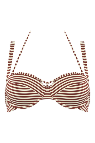 Holi vintage plunge balcony bikini top | wired padded red - Marlies Dekkers - Modalova