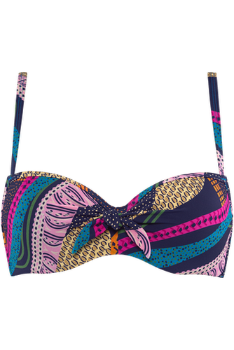 Lotus plunge balcony bikini top | wired padded - Marlies Dekkers - Modalova