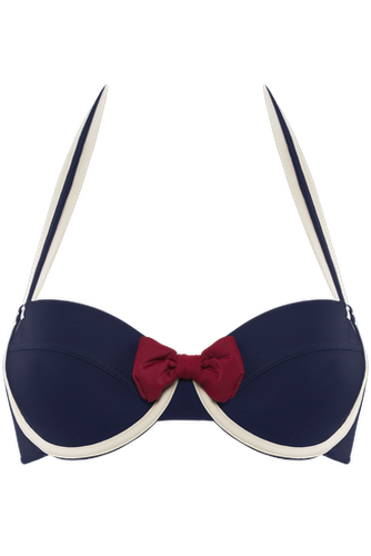 Sailor mary plunge balcony bikini top | wired padded - Marlies Dekkers - Modalova