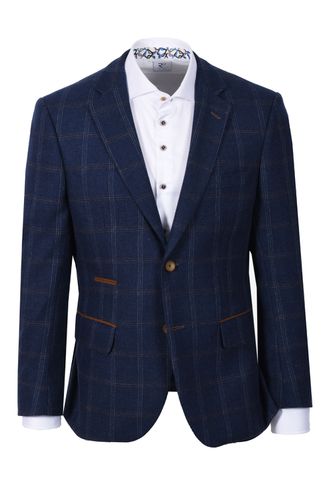 Jacket Blue Check Size: UK38R - Mazzelli - Modalova