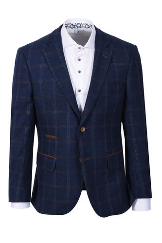 Jacket Blue Check Size: UK50R - Mazzelli - Modalova