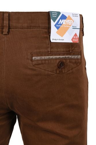 Chicago Cotton Trouser Tobacco Size: 44W32L - Meyer - Modalova